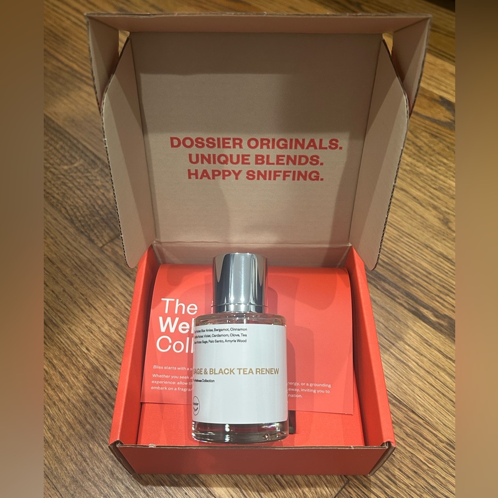 Dossier Originals Sage & Black Tea Renew New in Box 1.7oz authentic